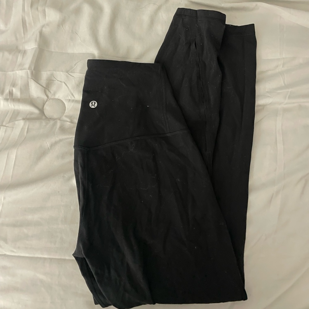 lululemon align leggings (size 6) with decorative keyholes
